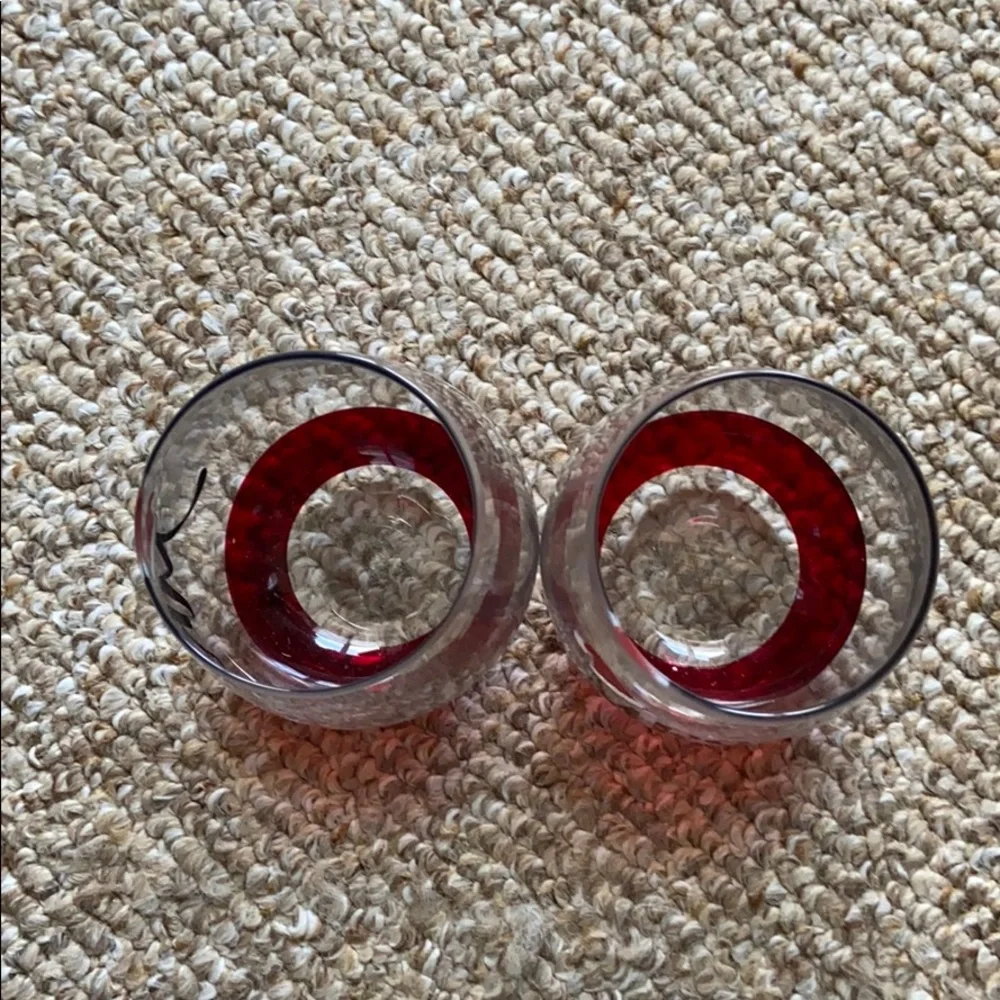 Mr. and Mrs. Santa Wine Glasses